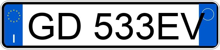 Numer rejestracyjny GD533EV posiada MASERATI Levante