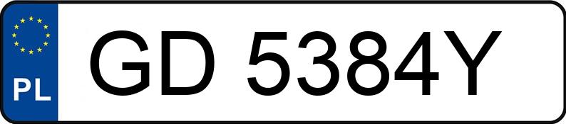 Numer rejestracyjny GD 5384Y posiada MITSUBISHI LANCER - GD5384Y Numer rejestracyjny GD 5384Y posiada MITSUBISHI LANCER - GD5384Y