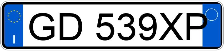 Numer rejestracyjny GD539XP posiada VOLKSWAGEN Golf 8a serie Numer rejestracyjny GD539XP posiada VOLKSWAGEN Golf 8a serie
