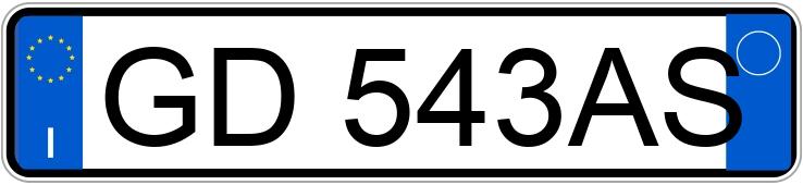 Numer rejestracyjny GD543AS posiada RENAULT Master 5a serie