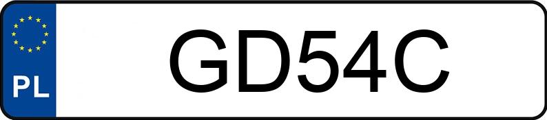 Numer rejestracyjny GD 54C posiada CADILLAC DE VILLE - GD54C