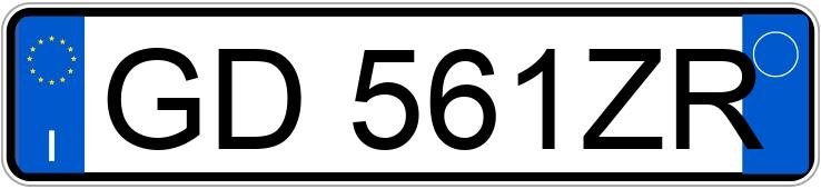 Numer rejestracyjny GD561ZR posiada FIAT Fiorino 2a serie