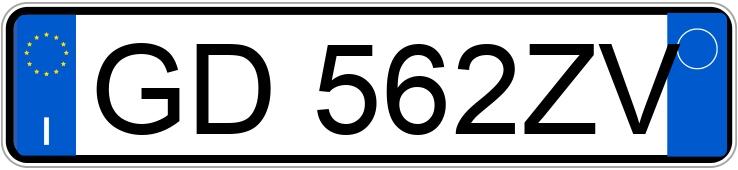 Numer rejestracyjny GD562ZV posiada MERCEDES Classe A