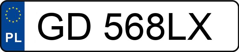 Numer rejestracyjny GD 568LX posiada FORD FOCUS - GD568LX