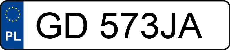 Vägpirat i ett fordon med registreringsnummer GD573JA