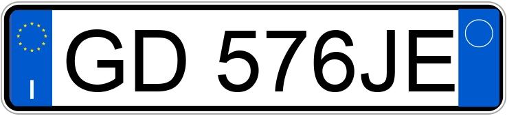 Numer rejestracyjny GD576JE posiada FIAT 500 Numer rejestracyjny GD576JE posiada FIAT 500