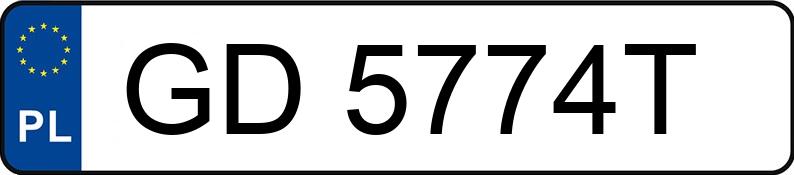 Numer rejestracyjny GD 5774T posiada TOYOTA YARIS - GD5774T Numer rejestracyjny GD 5774T posiada TOYOTA YARIS - GD5774T