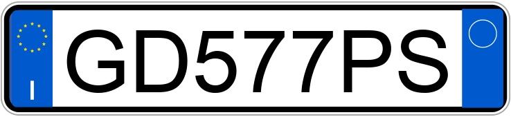 Numer rejestracyjny GD577PS posiada OPEL Corsa 6a serie