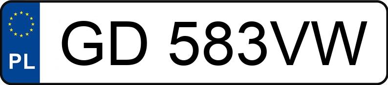 Numer rejestracyjny GD 583VW posiada AUDI A6 - GD583VW