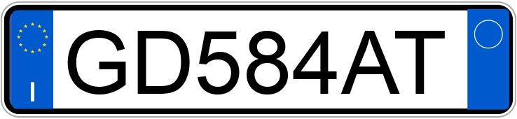 Numer rejestracyjny GD584AT posiada VOLVO XC40