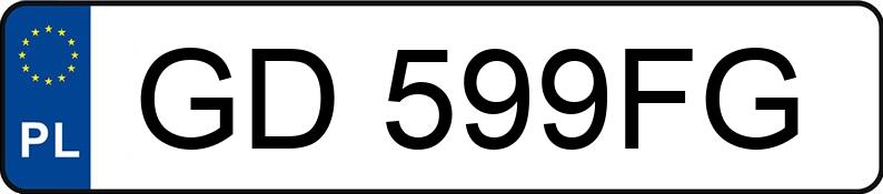 Numer rejestracyjny GD 599FG posiada AUDI A1 SPORTBACK - GD599FG