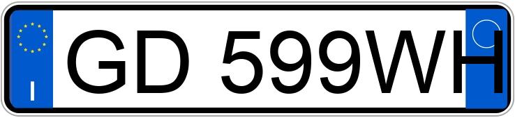 Numer rejestracyjny GD599WH posiada FIAT Panda Cross