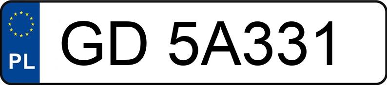 Numer rejestracyjny GD 5A331 posiada BMW 320I XDRIVE - GD5A331