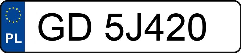 Numer rejestracyjny GD 5J420 posiada AUDI A4 LIMOUSINE - GD5J420 Numer rejestracyjny GD 5J420 posiada AUDI A4 LIMOUSINE - GD5J420