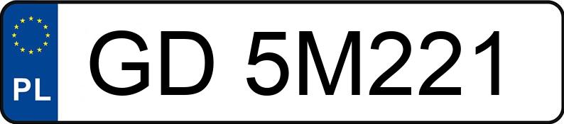 Numer rejestracyjny GD 5M221 posiada TOYOTA TOYOTA COROLLA ZE1HE(EU,M) - GD5M221