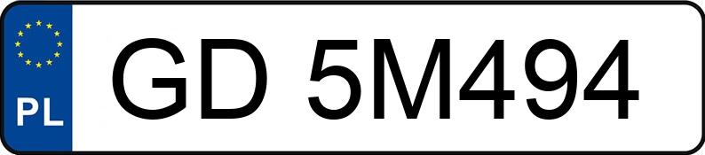 Numer rejestracyjny GD 5M494 posiada SKODA KODIAQ - GD5M494