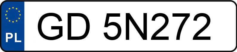 Numer rejestracyjny GD 5N272 posiada TOYOTA PRIUS - GD5N272 Numer rejestracyjny GD 5N272 posiada TOYOTA PRIUS - GD5N272