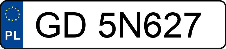 Numer rejestracyjny GD 5N627 posiada FORD FUSION HYBRRID - GD5N627 Numer rejestracyjny GD 5N627 posiada FORD FUSION HYBRRID - GD5N627