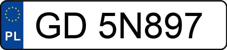 Numer rejestracyjny GD 5N897 posiada VOLKSWAGEN PASSAT - GD5N897 Numer rejestracyjny GD 5N897 posiada VOLKSWAGEN PASSAT - GD5N897