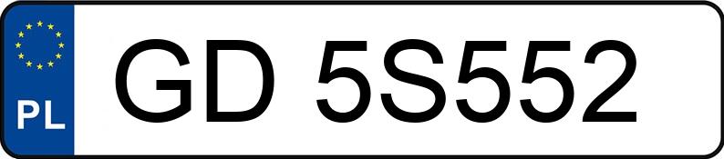 Numer rejestracyjny GD 5S552 posiada HYUNDAI TUCSON - GD5S552