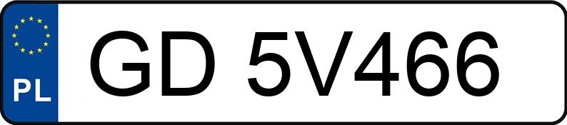 Numer rejestracyjny GD 5V466 posiada PEUGEOT 306 XN - GD5V466