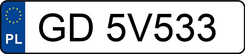 Numer rejestracyjny GD 5V533 posiada AUDI A4 - GD5V533