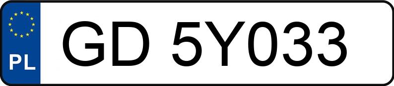 Numer rejestracyjny GD 5Y033 posiada TOYOTA PRIUS PLUS - GD5Y033 Numer rejestracyjny GD 5Y033 posiada TOYOTA PRIUS PLUS - GD5Y033