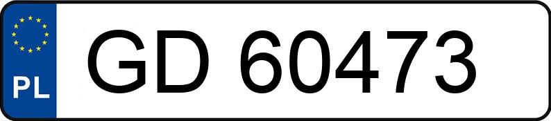Numer rejestracyjny GD 60473 posiada VOLKSWAGEN TRANSPORTER 1.6 D - GD60473
