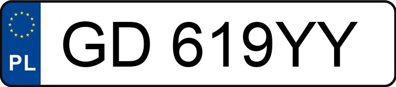 Numer rejestracyjny GD 619YY posiada SEAT Ibiza 1.6 MR`08 E4 6J - GD619YY