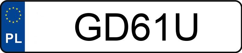 Le numéro d’enregistrement GD 61U a VOLKSWAGEN Transporter TD 2.4t Transporter TD 2.4t - GD61U