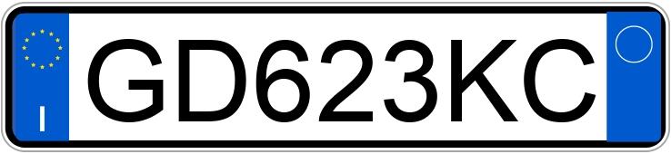 Numer rejestracyjny GD623KC posiada BMW Serie3