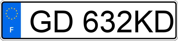 Numer rejestracyjny GD632KD posiada FORD S-MAX