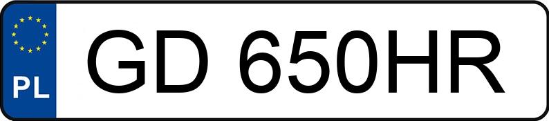 Numer rejestracyjny GD 650HR posiada PEUGEOT 107 1.4 HDI MR`05 E4 Trendy 55 - GD650HR