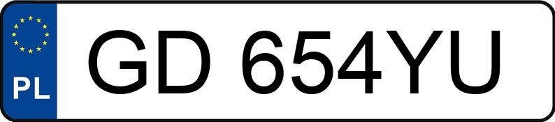 Numer rejestracyjny GD 654YU posiada TOYOTA YARIS - GD654YU Numer rejestracyjny GD 654YU posiada TOYOTA YARIS - GD654YU