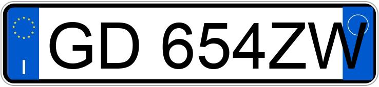 Numer rejestracyjny GD654ZW posiada MASERATI Levante