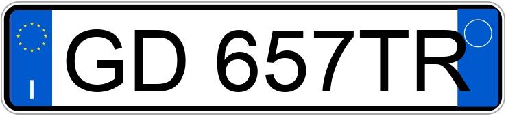 Numer rejestracyjny GD657TR posiada TESLA Model 3