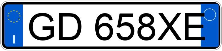 Numer rejestracyjny GD658XE posiada FIAT Panda Cross