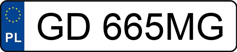 Numer rejestracyjny GD 665MG posiada OPEL ASCONA - GD665MG