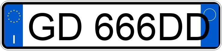 Numer rejestracyjny GD666DD posiada MAZDA CX-3