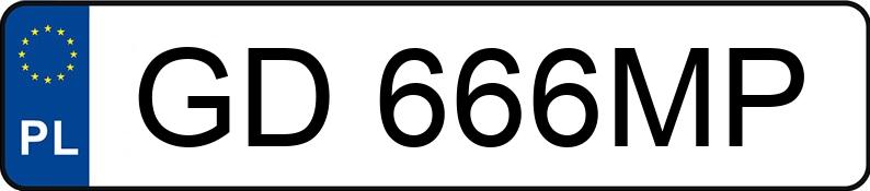 Numer rejestracyjny GD 666MP posiada AUDI S6 LIMOUSINE - GD666MP