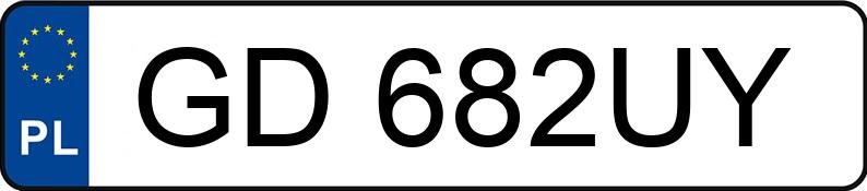 Numer rejestracyjny GD 682UY posiada BMW 3 - GD682UY