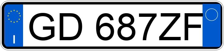 Numer rejestracyjny GD687ZF posiada VOLVO V60