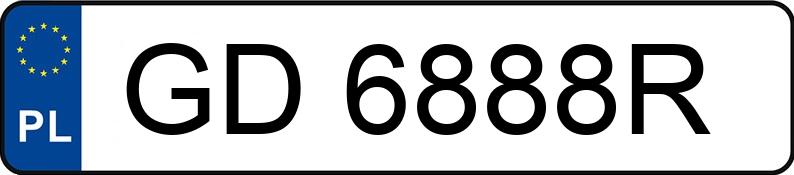 Numer rejestracyjny GD 6888R posiada TOYOTA COROLLA VERSO - GD6888R