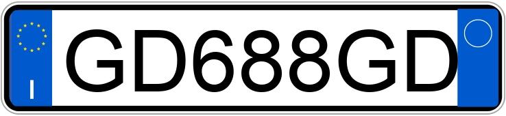 Numer rejestracyjny GD688GD posiada FIAT 500 Numer rejestracyjny GD688GD posiada FIAT 500