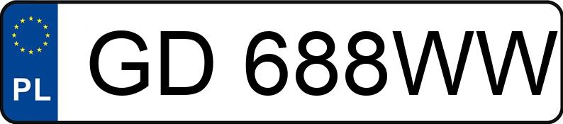 Numer rejestracyjny GD 688WW posiada VOLKSWAGEN TOURAN - GD688WW