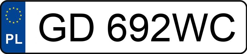 Numer rejestracyjny GD 692WC posiada NISSAN Micra MR`13 E6 - GD692WC