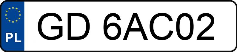 Numer rejestracyjny GD 6AC02 posiada KIA Sportage 1.6 T-GDI MR`26 E6 M - GD6AC02