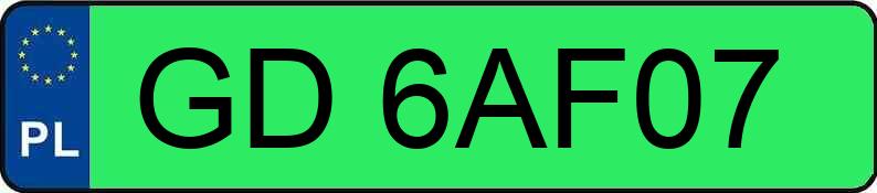 Numer rejestracyjny GD 6AF07 posiada SKODA ELROQ RS - GD6AF07 Numer rejestracyjny GD 6AF07 posiada SKODA ELROQ RS - GD6AF07