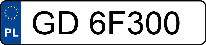 Numer rejestracyjny GD 6F300 posiada SEAT IBIZA - GD6F300 Numer rejestracyjny GD 6F300 posiada SEAT IBIZA - GD6F300