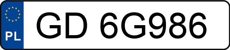 Numer rejestracyjny GD 6G986 posiada FORD TRANSIT - GD6G986